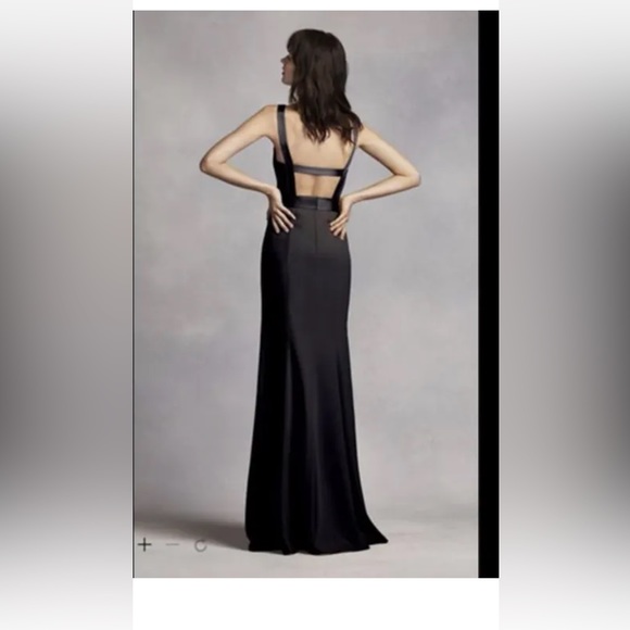 BNWT GORGEOUS Vera Wang White coral gown with belt size 8 - Picture 7 of 14